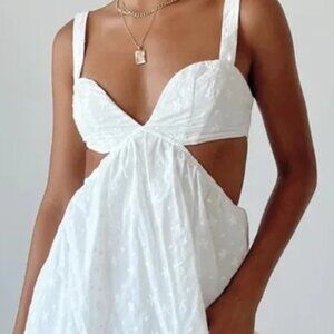 Princess Polly White Strapless Dress